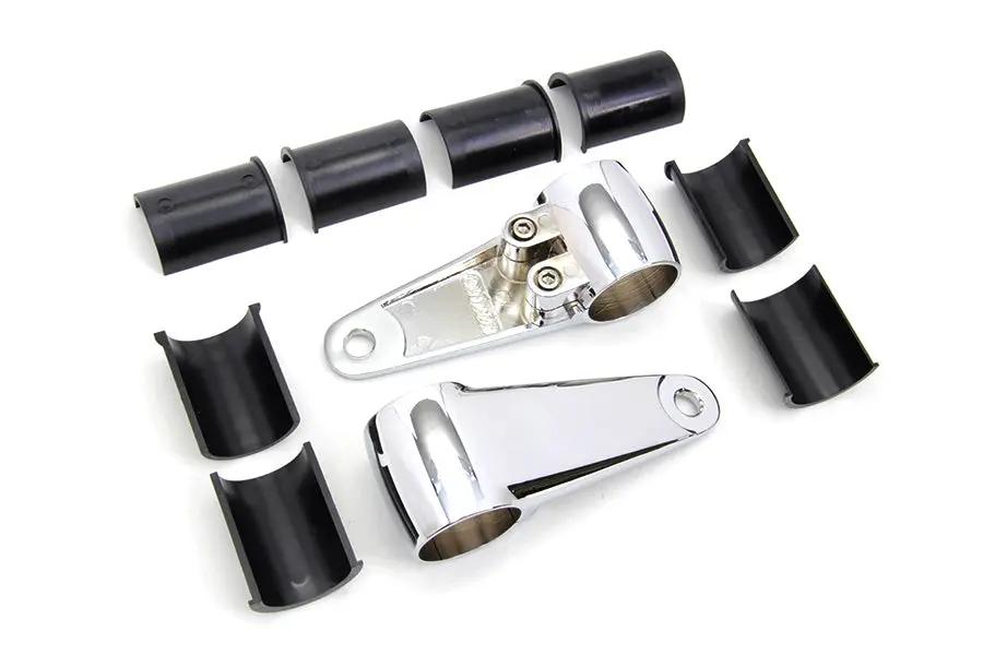 V-Twin Universal Headlamp Mount Bracket Chrome Part 77685 by V-Twin