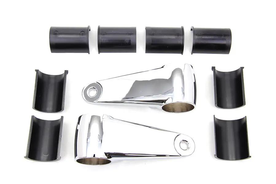 V-Twin Universal Headlamp Mount Bracket Chrome Part 77685 by V-Twin