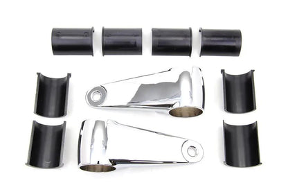 V-Twin Universal Headlamp Mount Bracket Chrome Part 77685 by V-Twin