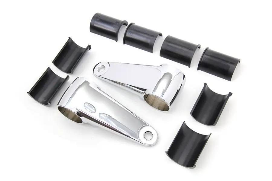 V-Twin Universal Headlamp Mount Bracket Chrome Part 77685 by V-Twin