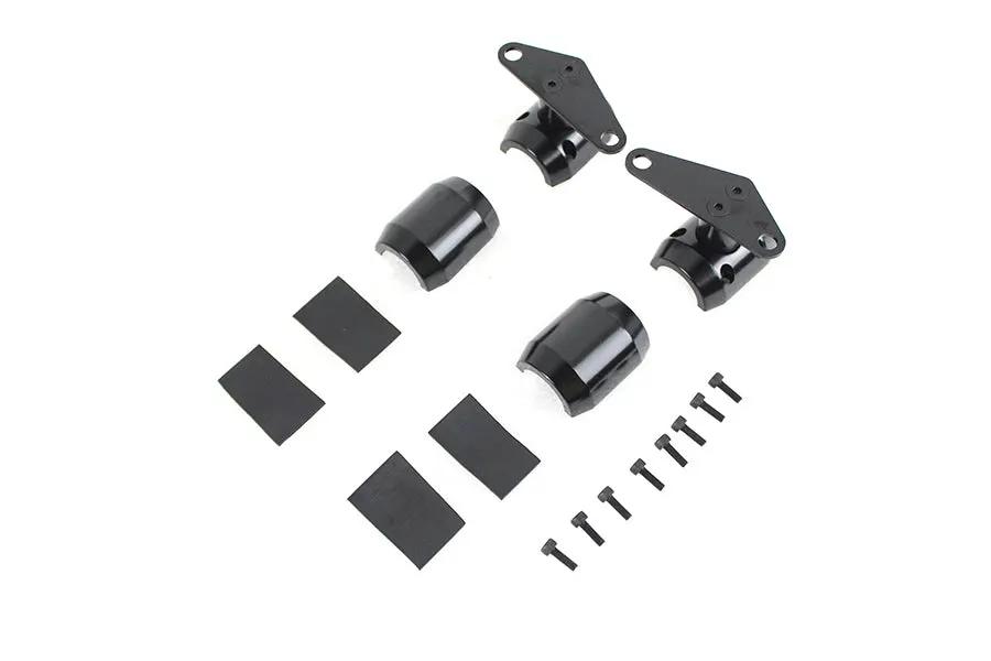 V-Twin Spring Fork Fender Black Mount Clamp Set Part #104-18 by V-Twin