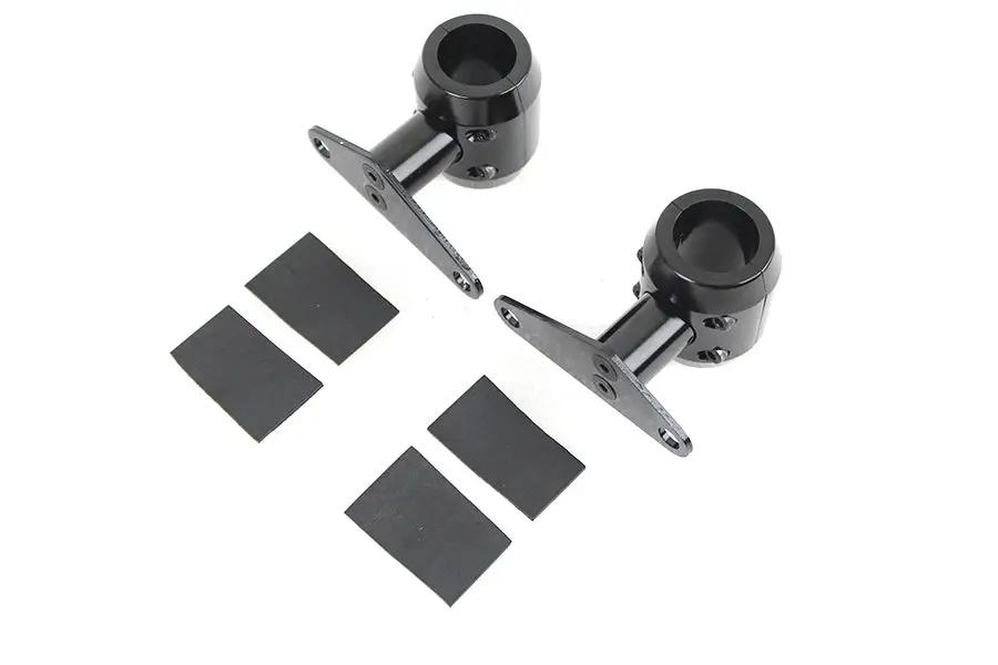 V-Twin Spring Fork Fender Black Mount Clamp Set Part #104-18 by V-Twin
