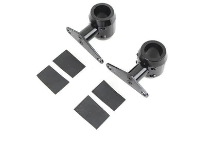 V-Twin Spring Fork Fender Black Mount Clamp Set Part #104-18 by V-Twin