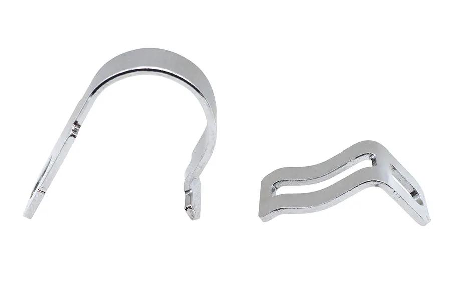 V-Twin Hinged Exhaust Clamp Chrome for Harley Davidson FXST and FLST Models by V-Twin