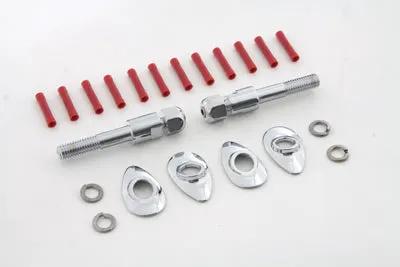 V-Twin Chrome Turn Signal Relocation Kit for Harley Davidson FXD (Part #80166) by V-Twin