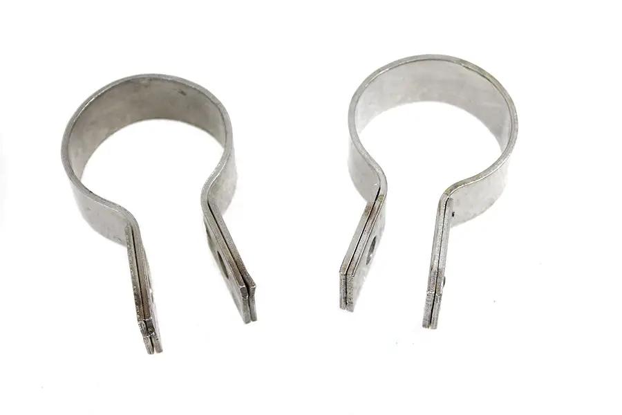 V-Twin XL Muffler Clamp Stainless Steel Part 65275-62 for Harley Davidson XL Models by V-Twin