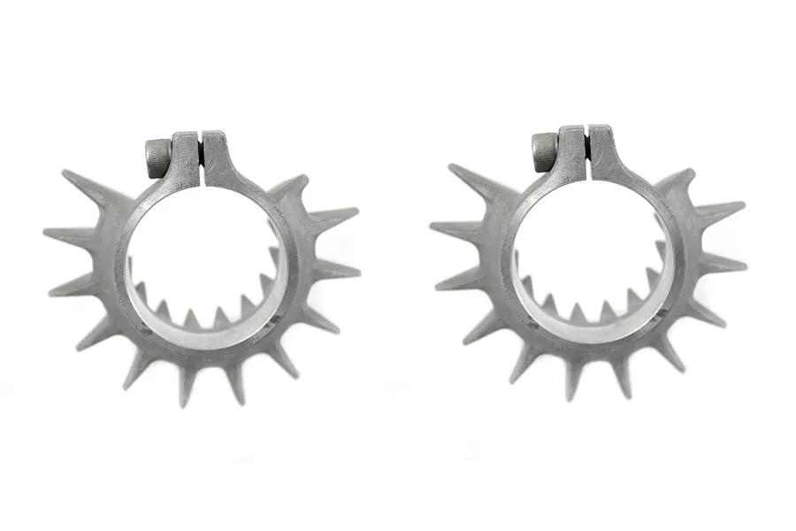 V-Twin XL Finned Header Clamp Set for Harley Davidson XL Models by V-Twin