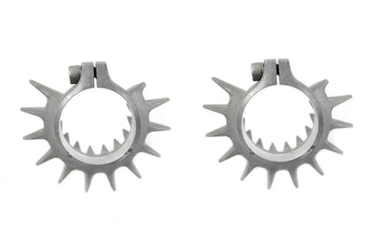 V-Twin XL Finned Header Clamp Set for Harley Davidson XL Models by V-Twin