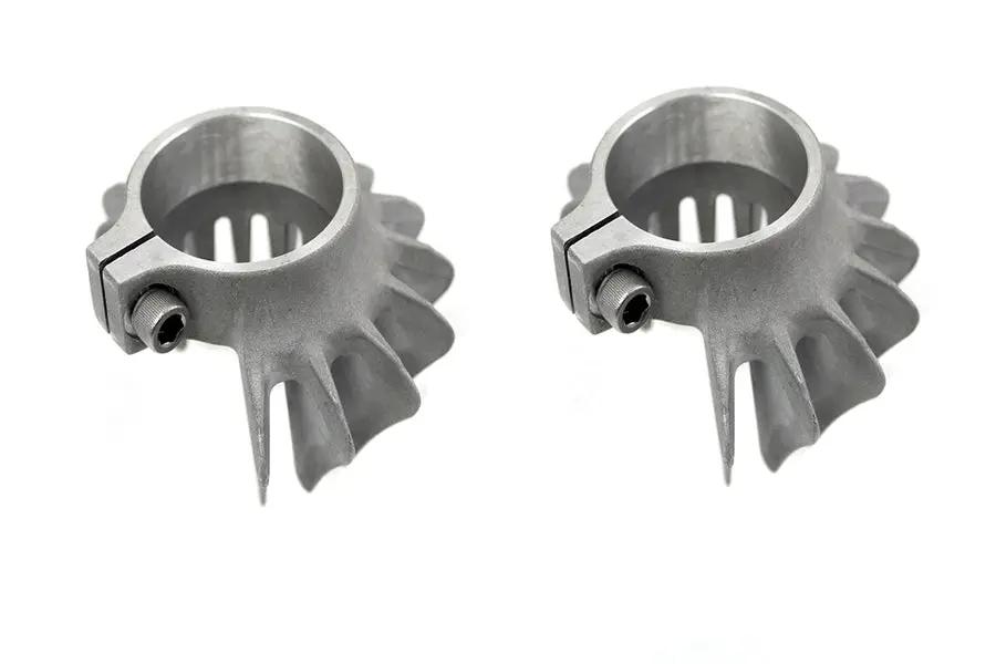 V-Twin XL Finned Header Clamp Set for Harley Davidson XL Models by V-Twin
