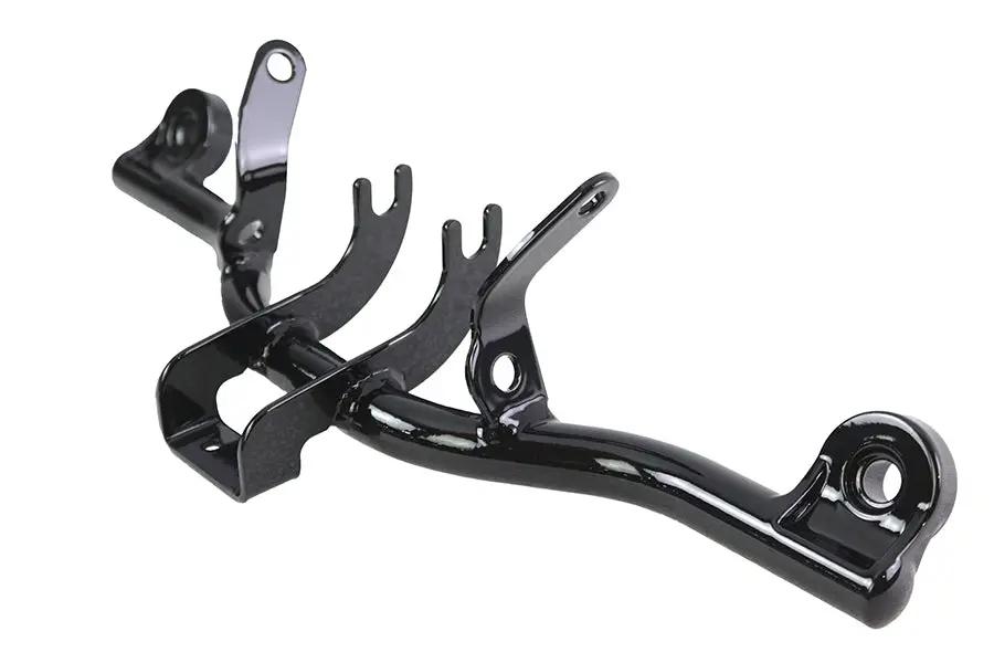 V-Twin Black Spotlamp Bracket for Heritage Spring Fork Softails - Fits Harley Davidson 1997-2011 FXSTS & FLSTS by V-Twin