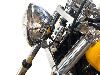V-Twin Bates Bottom Mount Bracket Chrome for 5-3/4 inch Headlamps - Part 31-1888 by V-Twin