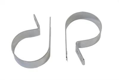 V-Twin Chrome 2-7/8 inch Muffler Body and End Clamp Set (Part 73007D) by V-Twin