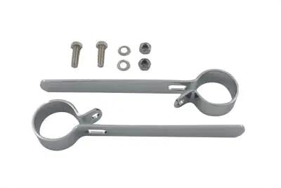 V-Twin Chrome 1-1/2 inch Exhaust Hanger Clamp Set (Part #70311A) by V-Twin