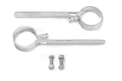 V-Twin Chrome 2 Inch Exhaust Hanger Clamp Set - Part #72836F by V-Twin