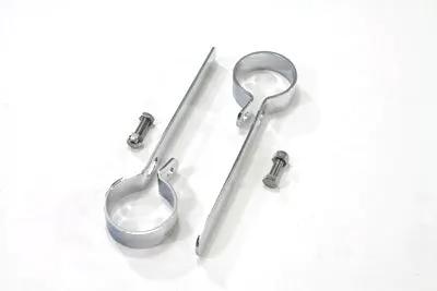 V-Twin Chrome 2 Inch Exhaust Hanger Clamp Set - Part #72836F by V-Twin