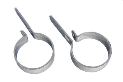 V-Twin Chrome 3 Inch Muffler Hanger Clamp Set Part Number 72836D by V-Twin