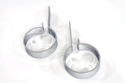 V-Twin Chrome 3 Inch Muffler Hanger Clamp Set Part Number 72836D by V-Twin
