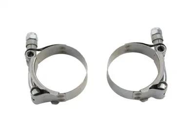 V-Twin Exhaust Clamp Set Stainless Steel for Harley Davidson XL Models (Part #31-2110) by V-Twin