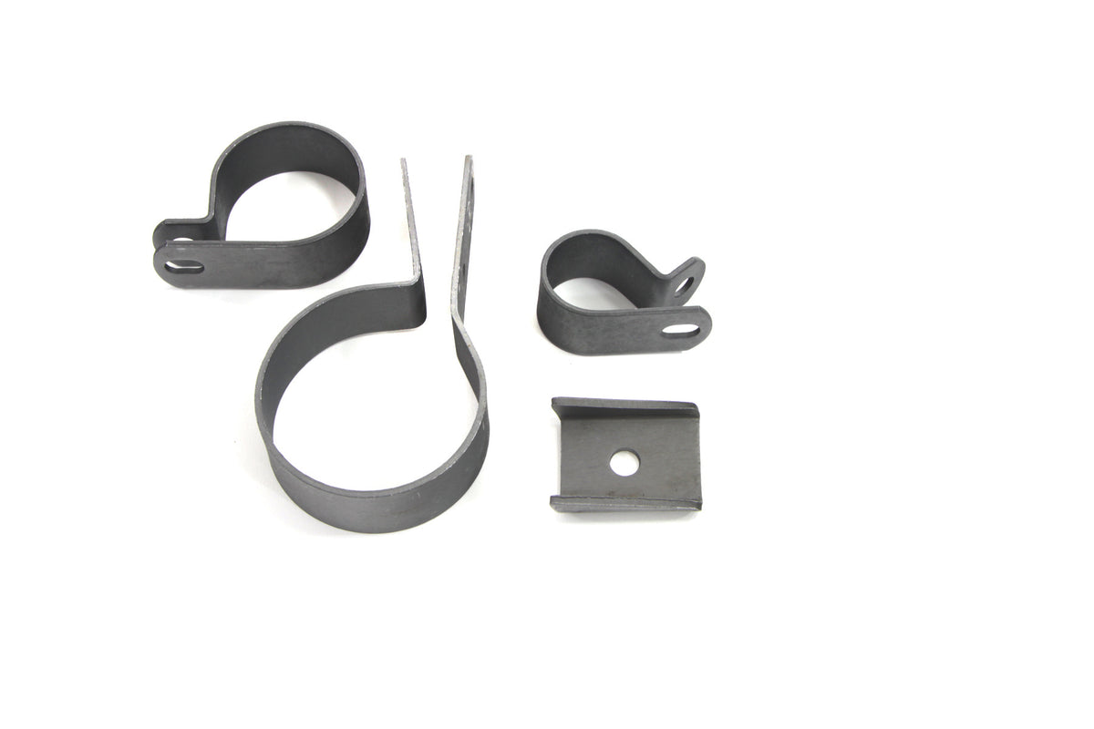 V-Twin 31-2125 Zicad-Plated Exhaust Clamp Kit for 1936-1940 Harley-Davidson EL