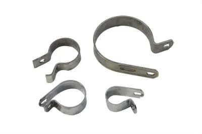 V-Twin Exhaust Pipe Clamp Kit for Harley Davidson FL Models by V-Twin