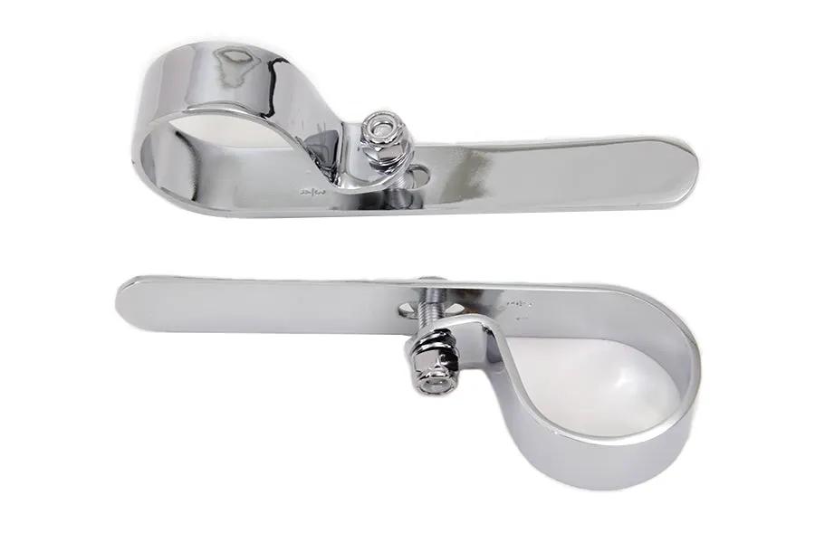 V-Twin Chrome 1-3/4 Inch Exhaust Clamp Set - Pair of Two by V-Twin