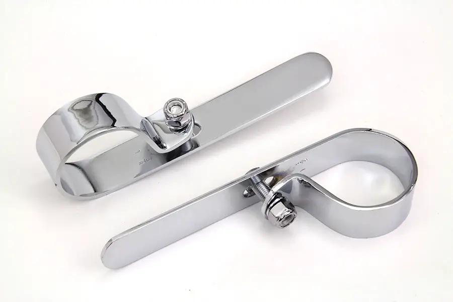 V-Twin Chrome 1-3/4 Inch Exhaust Clamp Set - Pair of Two by V-Twin