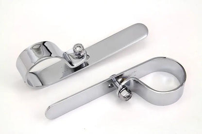 V-Twin Chrome 1-3/4 Inch Exhaust Clamp Set - Pair of Two by V-Twin
