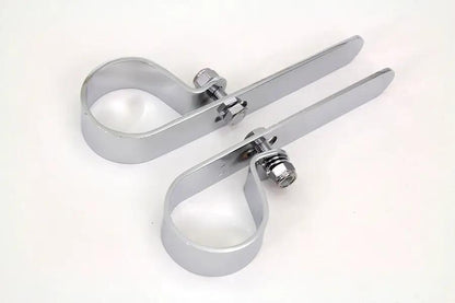 V-Twin Chrome 1-3/4 Inch Exhaust Clamp Set - Pair of Two by V-Twin