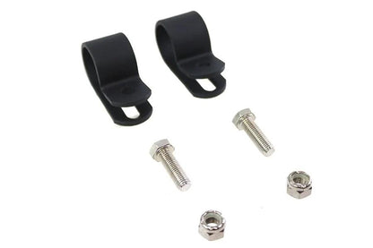 V-Twin Black 1 Inch Muffler Clamp Set - Part Number 73006G by V-Twin