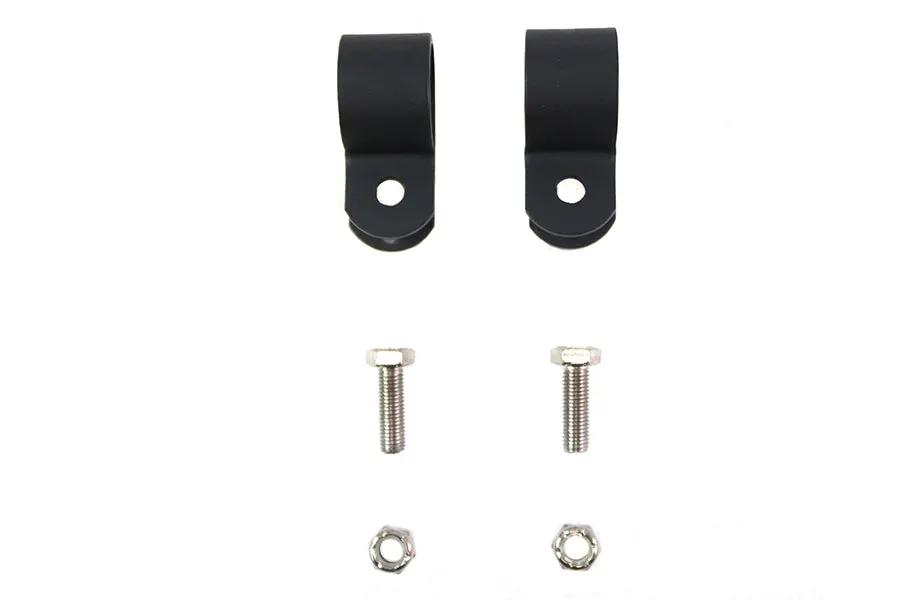 V-Twin Black 1 Inch Muffler Clamp Set - Part Number 73006G by V-Twin