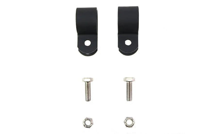 V-Twin Black 1 Inch Muffler Clamp Set - Part Number 73006G by V-Twin