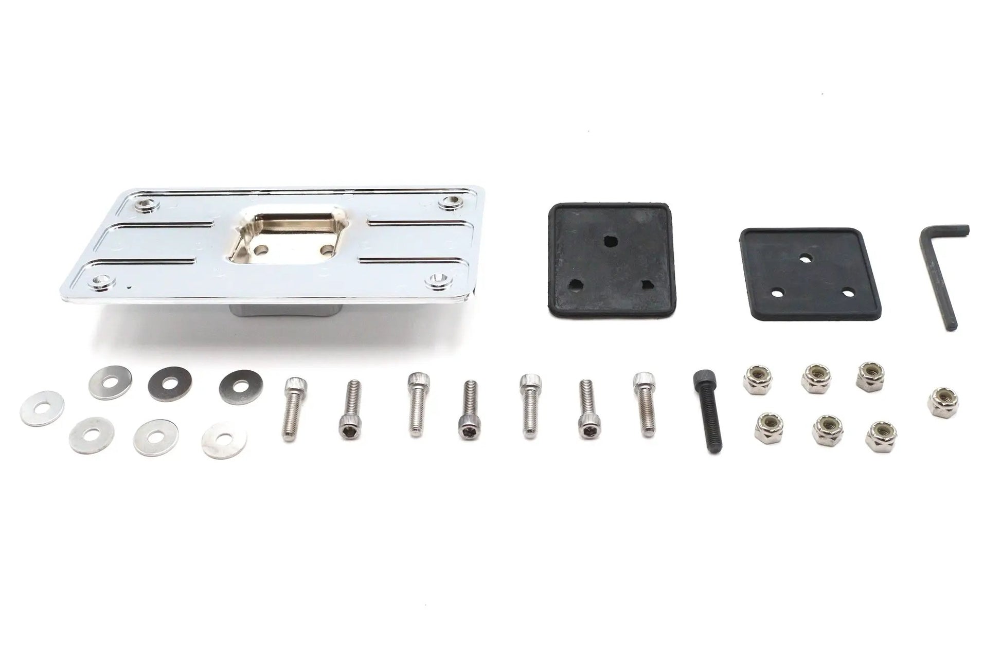 V-Twin Chrome Fender Mount 3-Hole Bracket Kit for Harley Davidson Fx (1973-1982) by V-Twin