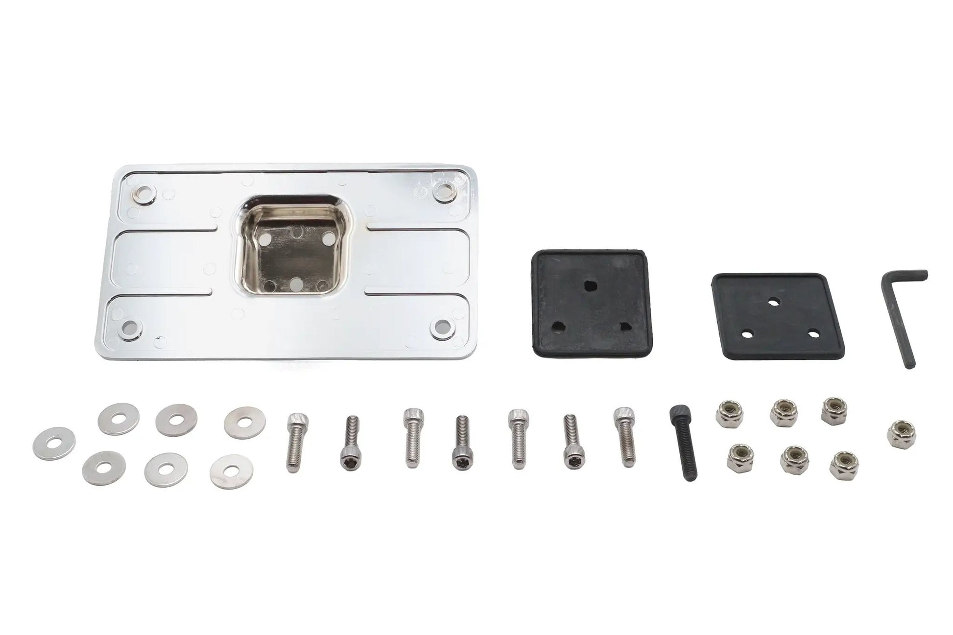V-Twin Chrome Fender Mount 3-Hole Bracket Kit for Harley Davidson Fx (1973-1982) by V-Twin