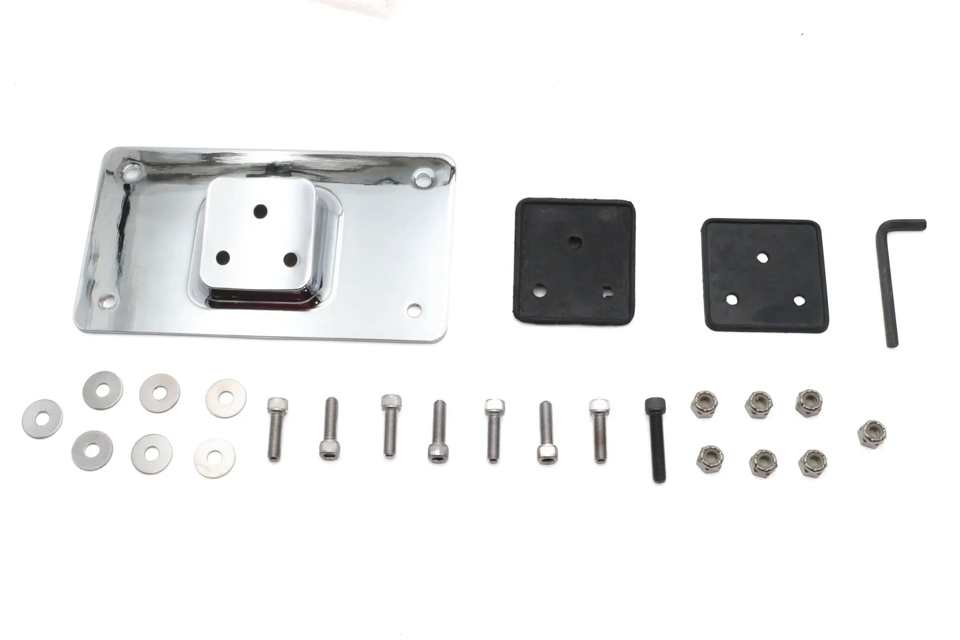 V-Twin Chrome Fender Mount 3-Hole Bracket Kit for Harley Davidson Fx (1973-1982) by V-Twin