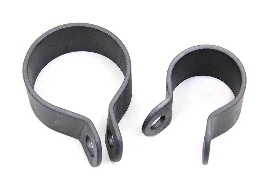 V-Twin Front Exhaust Parkerized Clamp Set for Harley Davidson FL (1936-1945) by V-Twin