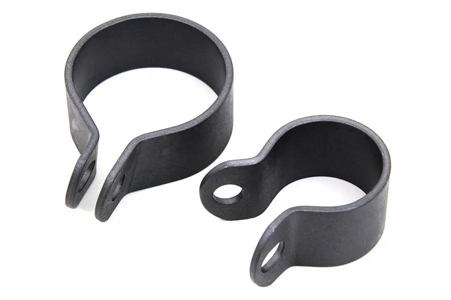 V-Twin Front Exhaust Parkerized Clamp Set for Harley Davidson FL (1936-1945) by V-Twin