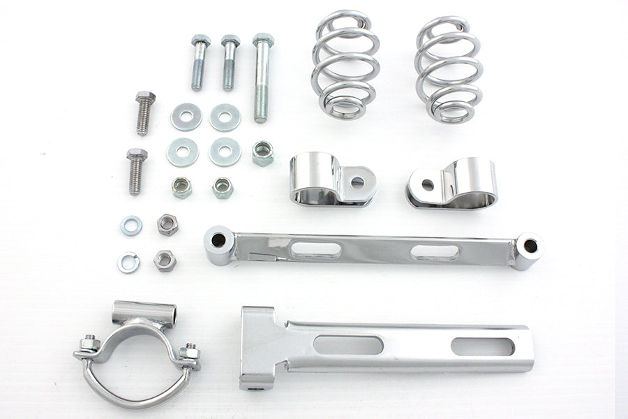 V-Twin 31-4043 Rigid Solo Seat Spring Mount Kit with 3-Inch Coil Springs
