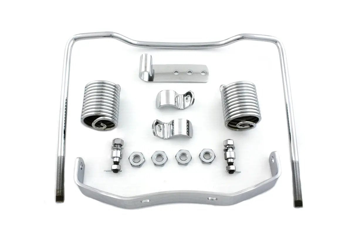 V-Twin Chrome Auxiliary Seat Spring Kit Part #62230C for Harley Davidson EL and FL Models by V-Twin