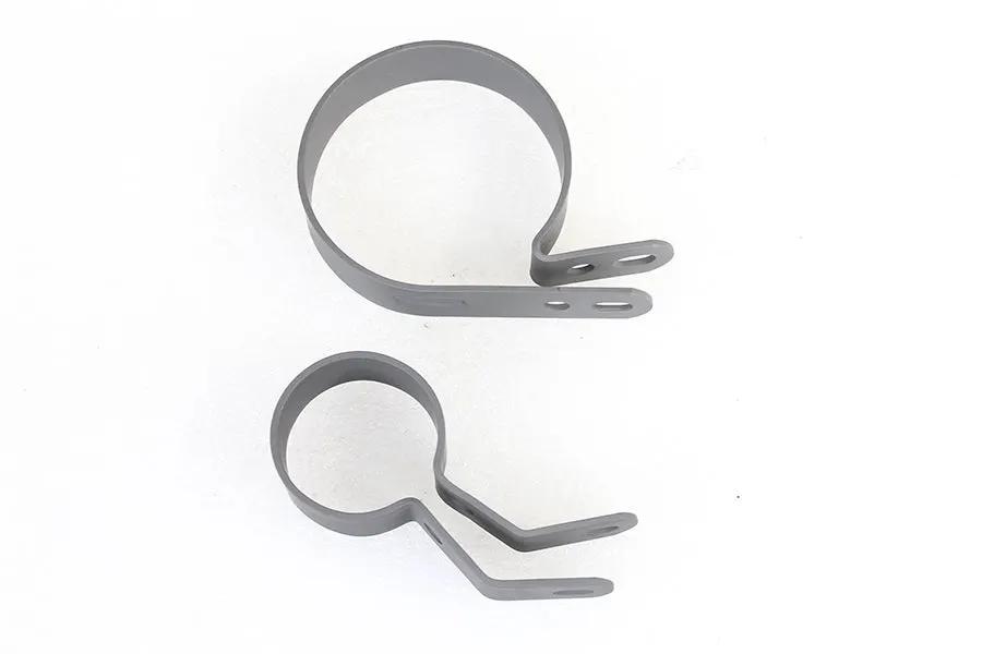 V-Twin Parkerized Muffler Clamp Set for Harley Davidson FL 1941-1950 by V-Twin