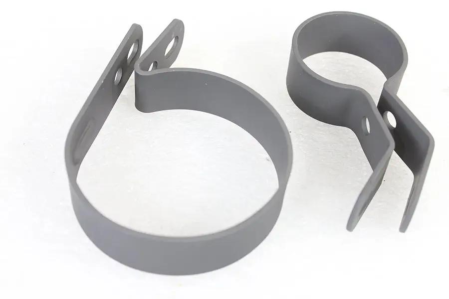 V-Twin Parkerized Muffler Clamp Set for Harley Davidson FL 1941-1950 by V-Twin