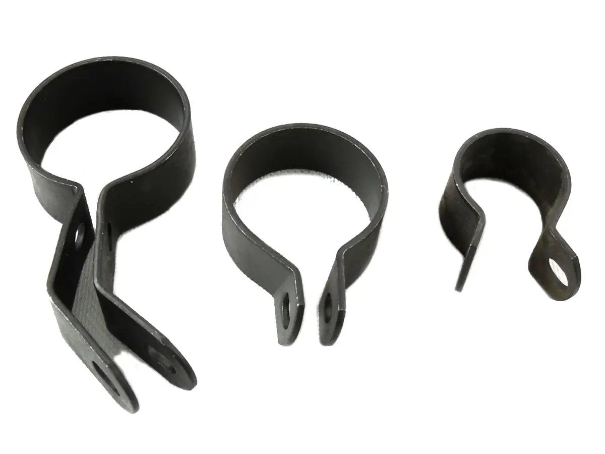 V-Twin Parkerized Exhaust Clamp Kit for Harley Davidson EL Models by V-Twin