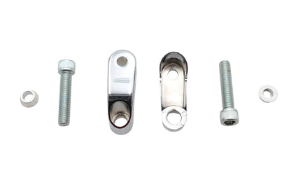 V-Twin Turn Signal Mount Set Chrome Part 77098 for Custom Turn Signals with 8mm Studs by V-Twin