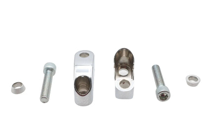 V-Twin Turn Signal Mount Set Chrome for Custom Turn Signals - Part #77098A by V-Twin