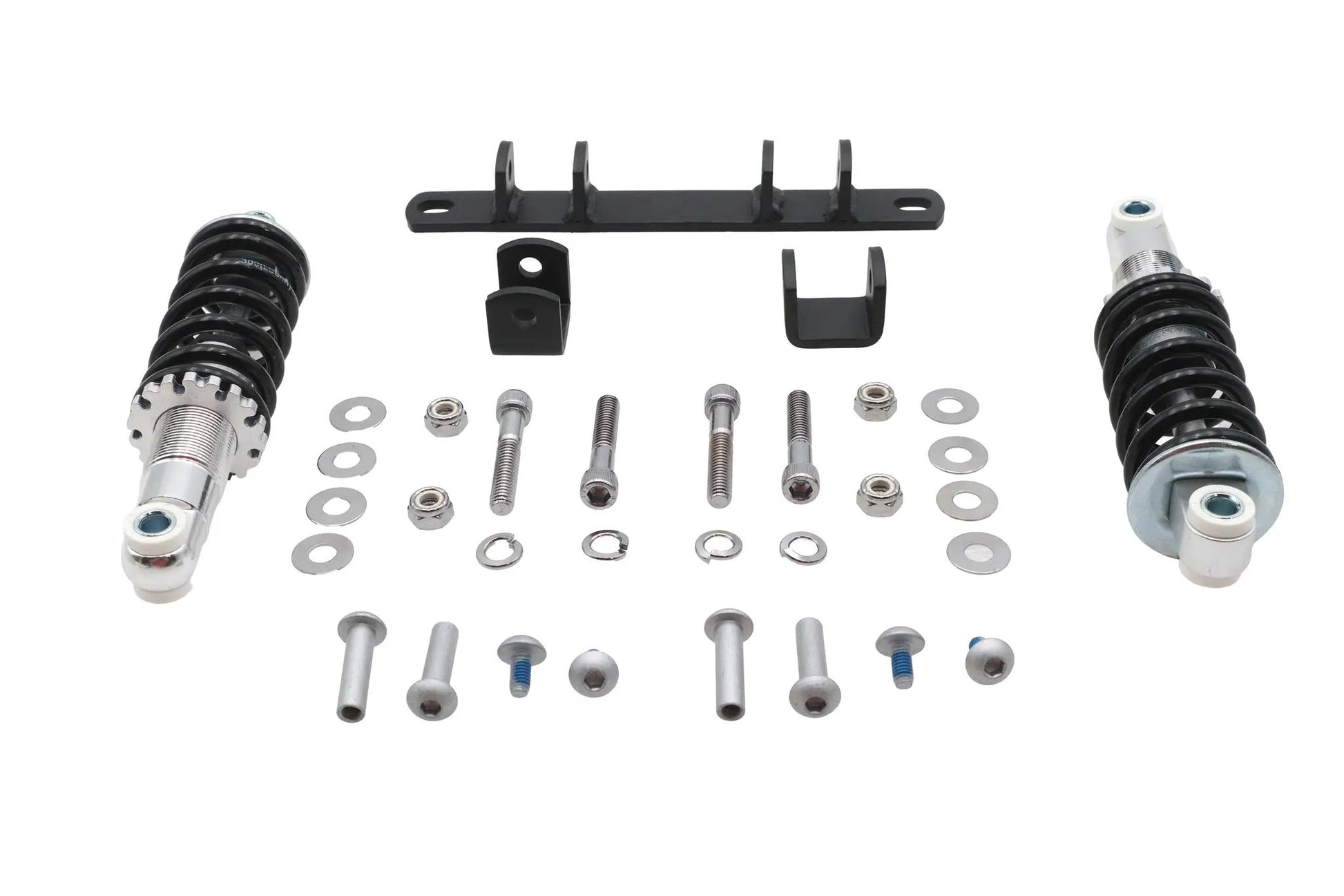 Ultima Solo Seat Mount Kit Dual - Black Seat Bracket, Chrome Shocks, Hardware - Part Number 82-55 by Ultima