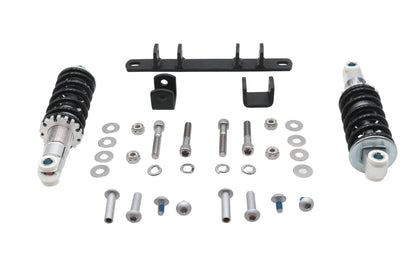 Ultima Solo Seat Mount Kit Dual - Black Seat Bracket, Chrome Shocks, Hardware - Part Number 82-55 by Ultima