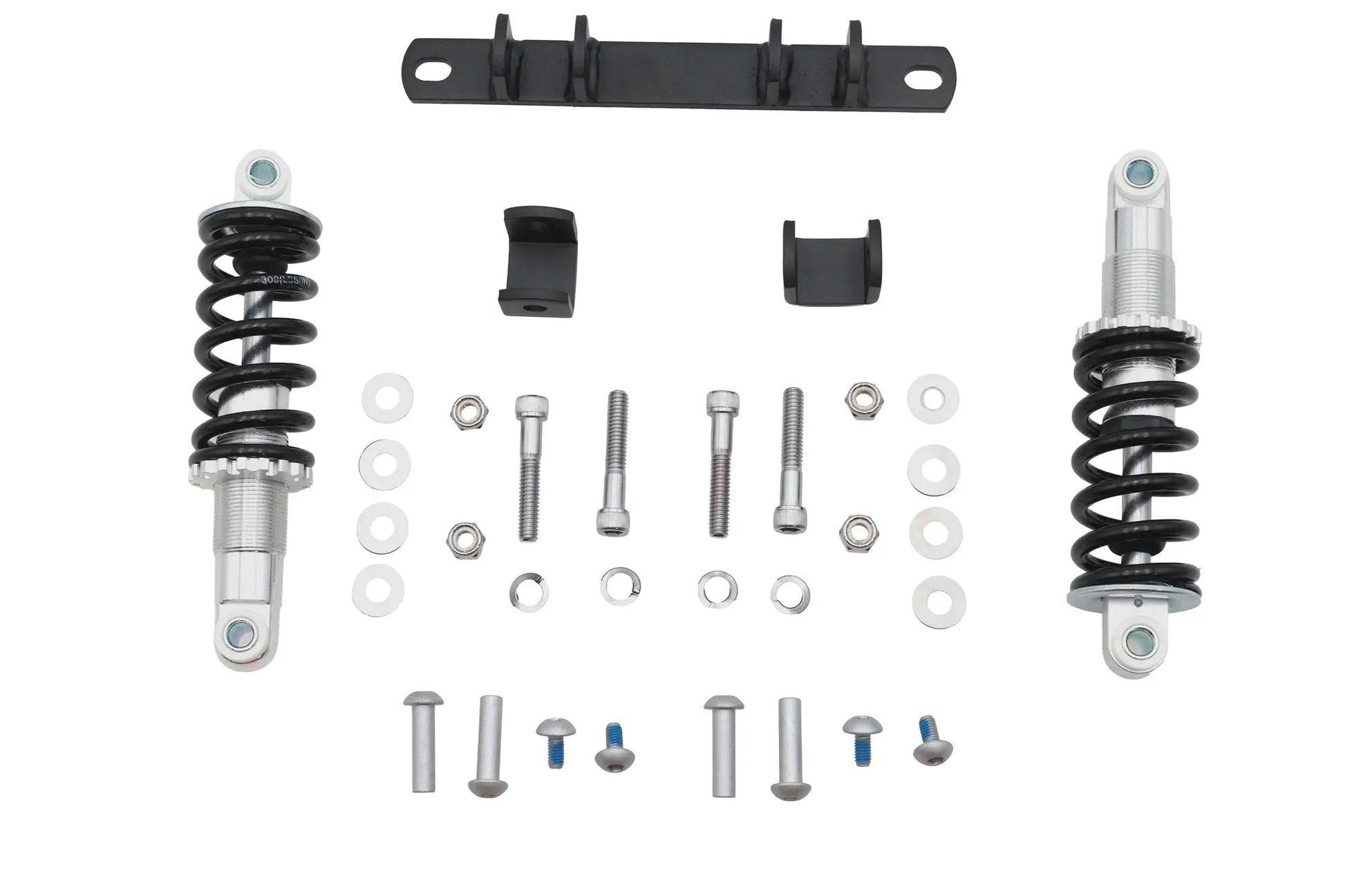 Ultima Solo Seat Mount Kit Dual - Black Seat Bracket, Chrome Shocks, Hardware - Part Number 82-55 by Ultima