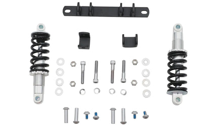 Ultima Solo Seat Mount Kit Dual - Black Seat Bracket, Chrome Shocks, Hardware - Part Number 82-55 by Ultima