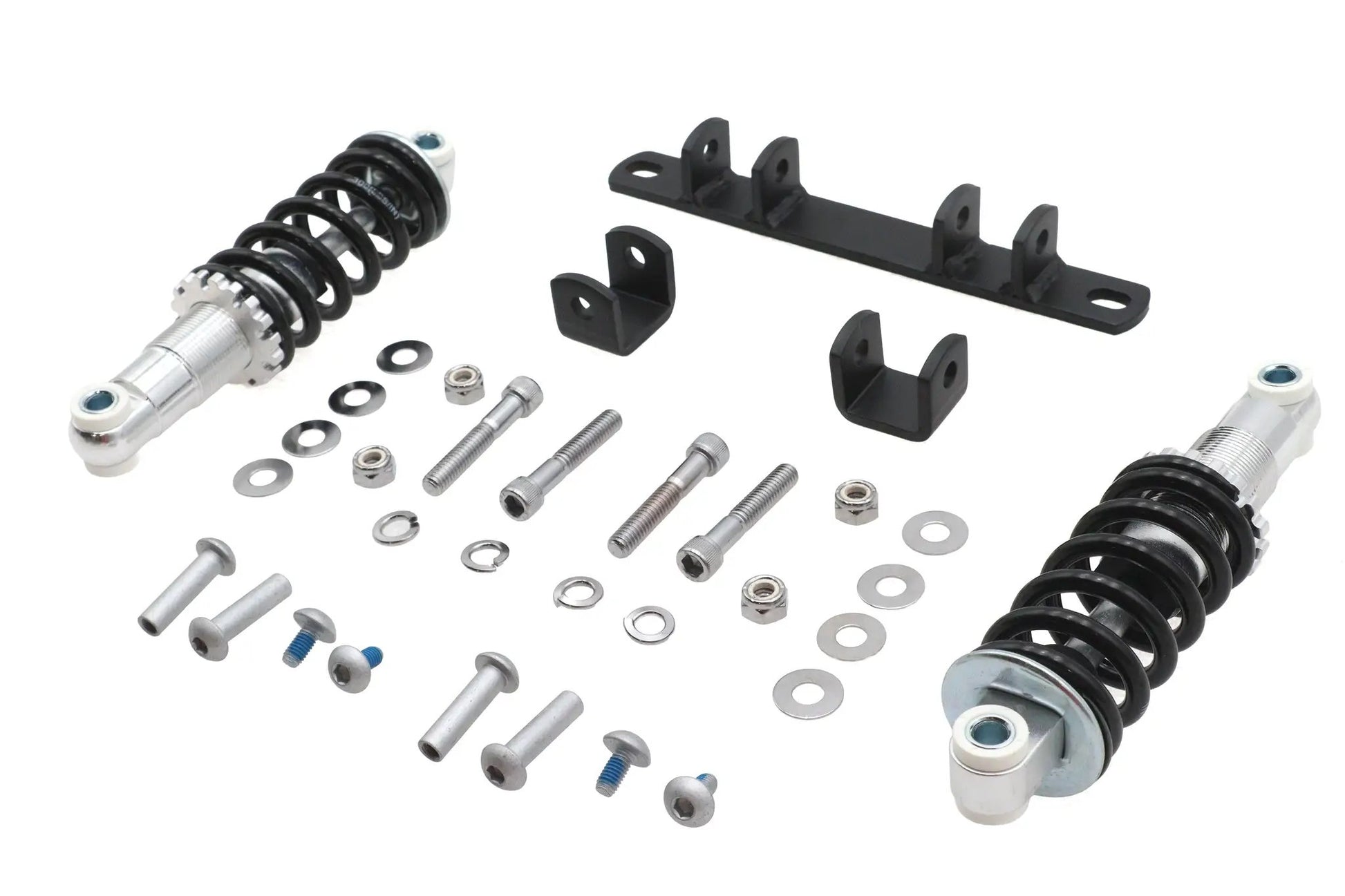 Ultima Solo Seat Mount Kit Dual - Black Seat Bracket, Chrome Shocks, Hardware - Part Number 82-55 by Ultima