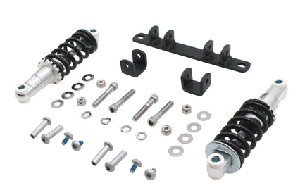 Ultima Solo Seat Mount Kit Dual - Black Seat Bracket, Chrome Shocks, Hardware - Part Number 82-55 by Ultima