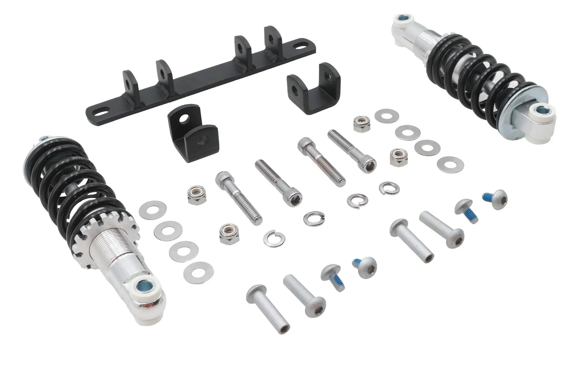 Ultima Solo Seat Mount Kit Dual - Black Seat Bracket, Chrome Shocks, Hardware - Part Number 82-55 by Ultima